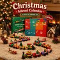 Christmas Train Building Block Advent Calendar 24‑Day Countdown Surprise Toy Set