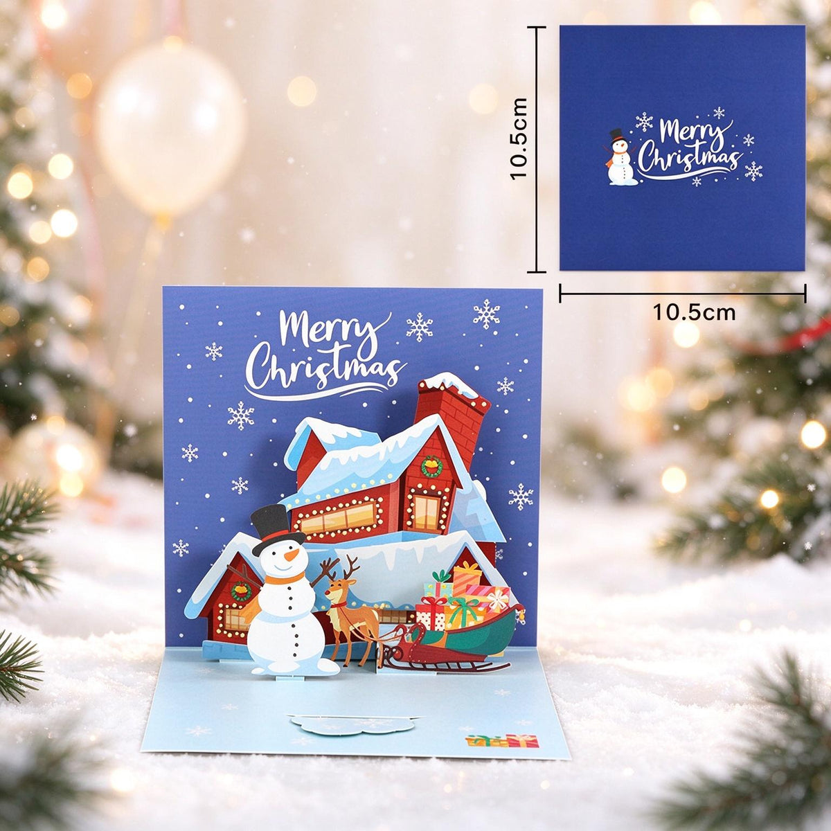 3D Pop Up Christmas Tree Greeting Card Holiday Gift