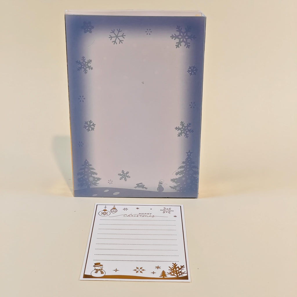 3D Christmas Card, Laser Cut Winter Wonderland, Snowy Village Keepsake with Message Insert