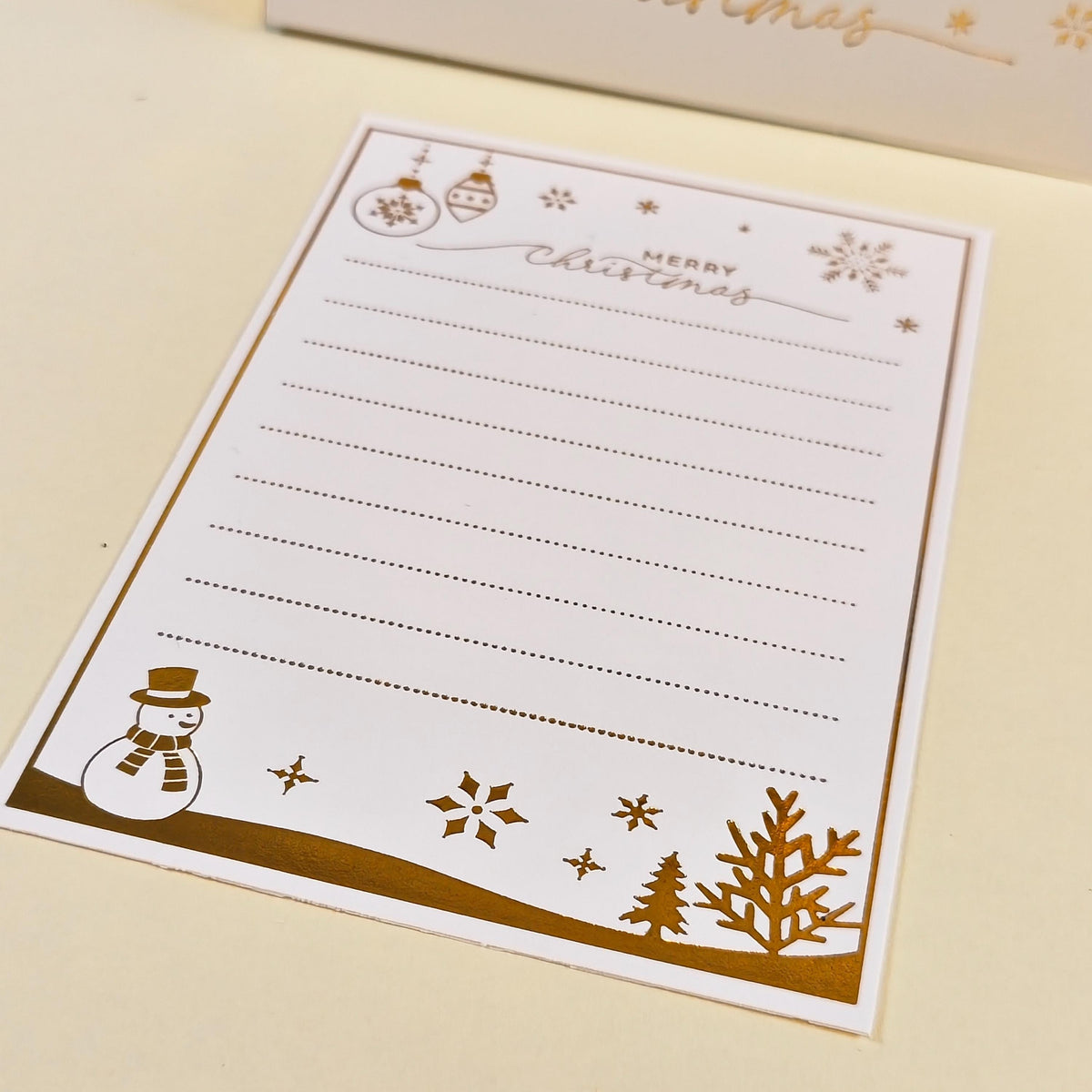 3D Christmas Card, Laser Cut Winter Wonderland, Snowy Village Keepsake with Message Insert