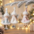 Soft plush angel girl hanging ornament fabric doll for christmas tree seasonal home decor