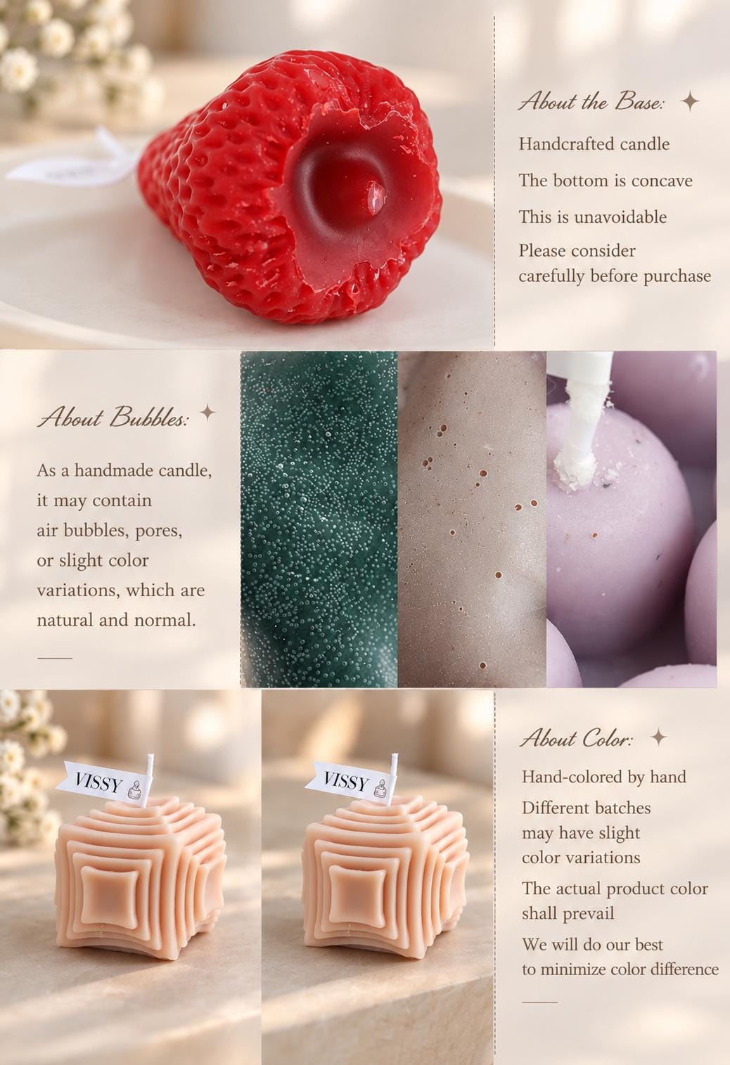 Christmas Scented Candle Set, Santa, Tree, Bell (Gift Box)