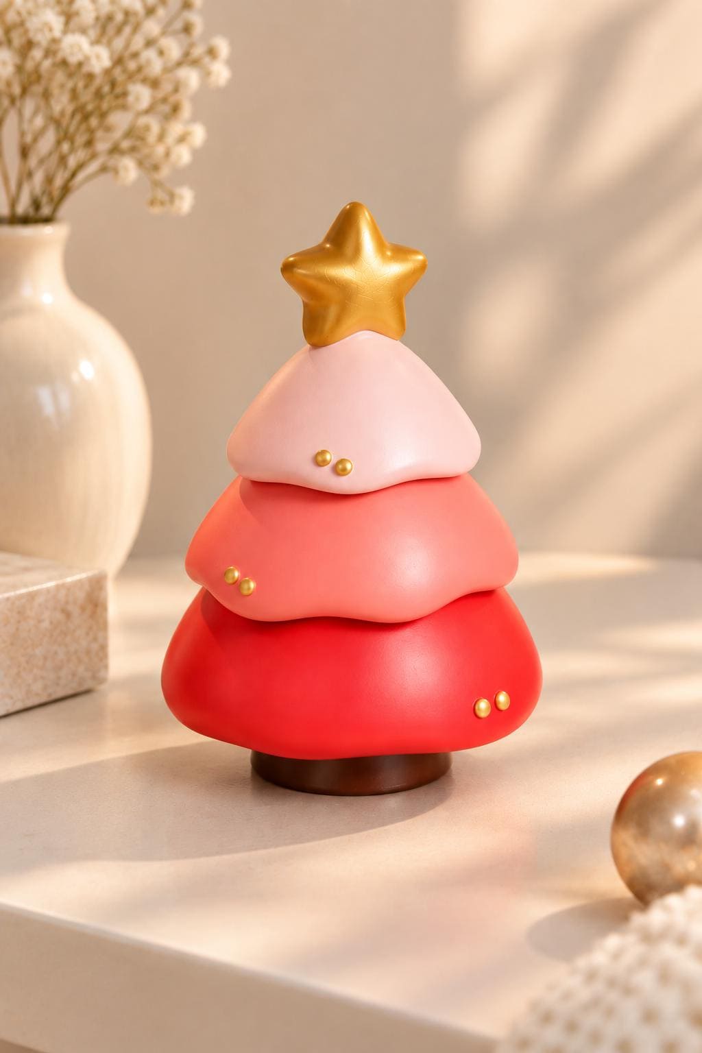 Christmas Tree Jewelry Box, 3 Tier Ring Storage, Festive Trinket Organizer