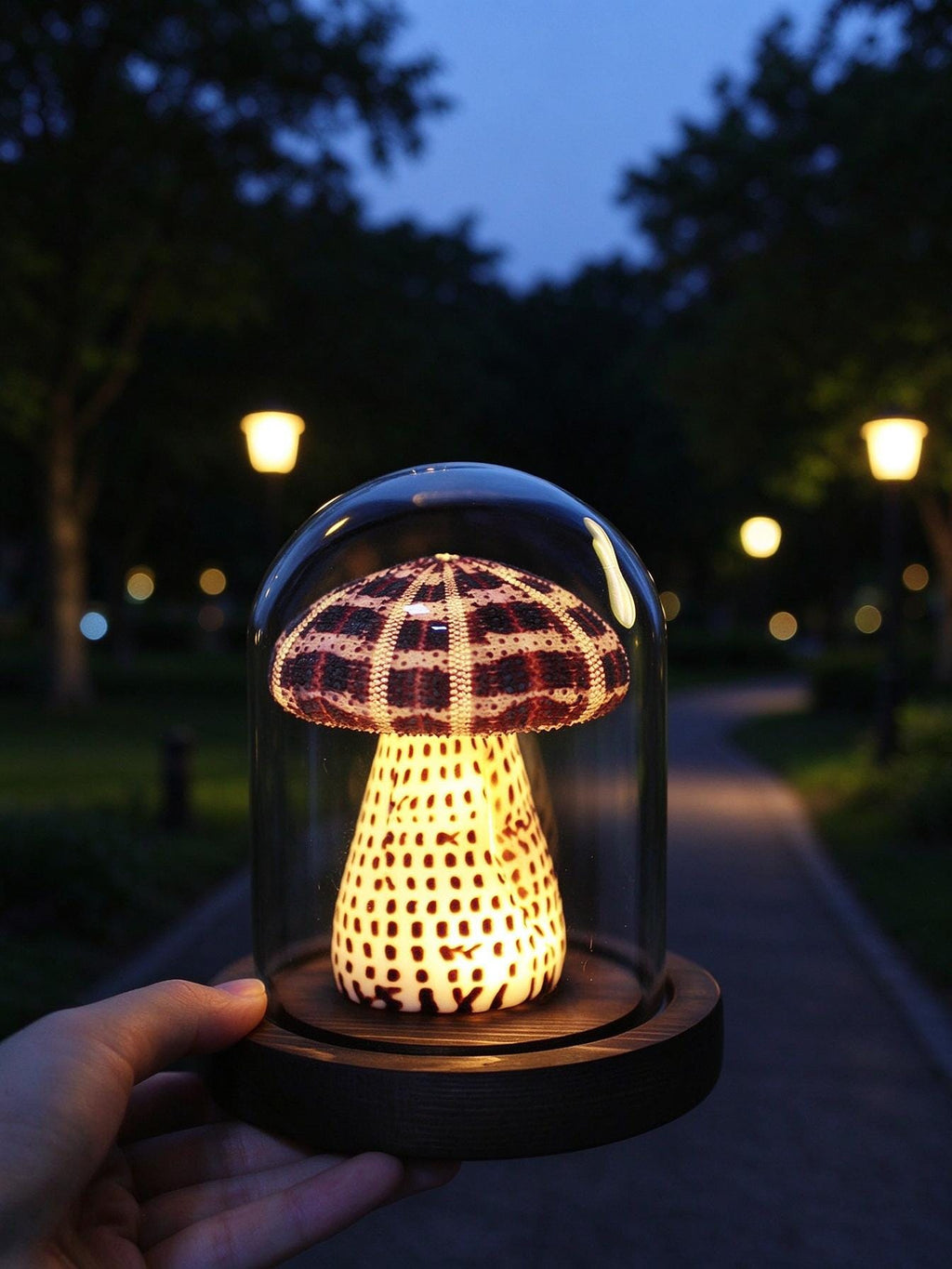 DIY Mushroom Night Light Kit Conch Shell Sea Urchin Desk Lamp Gift