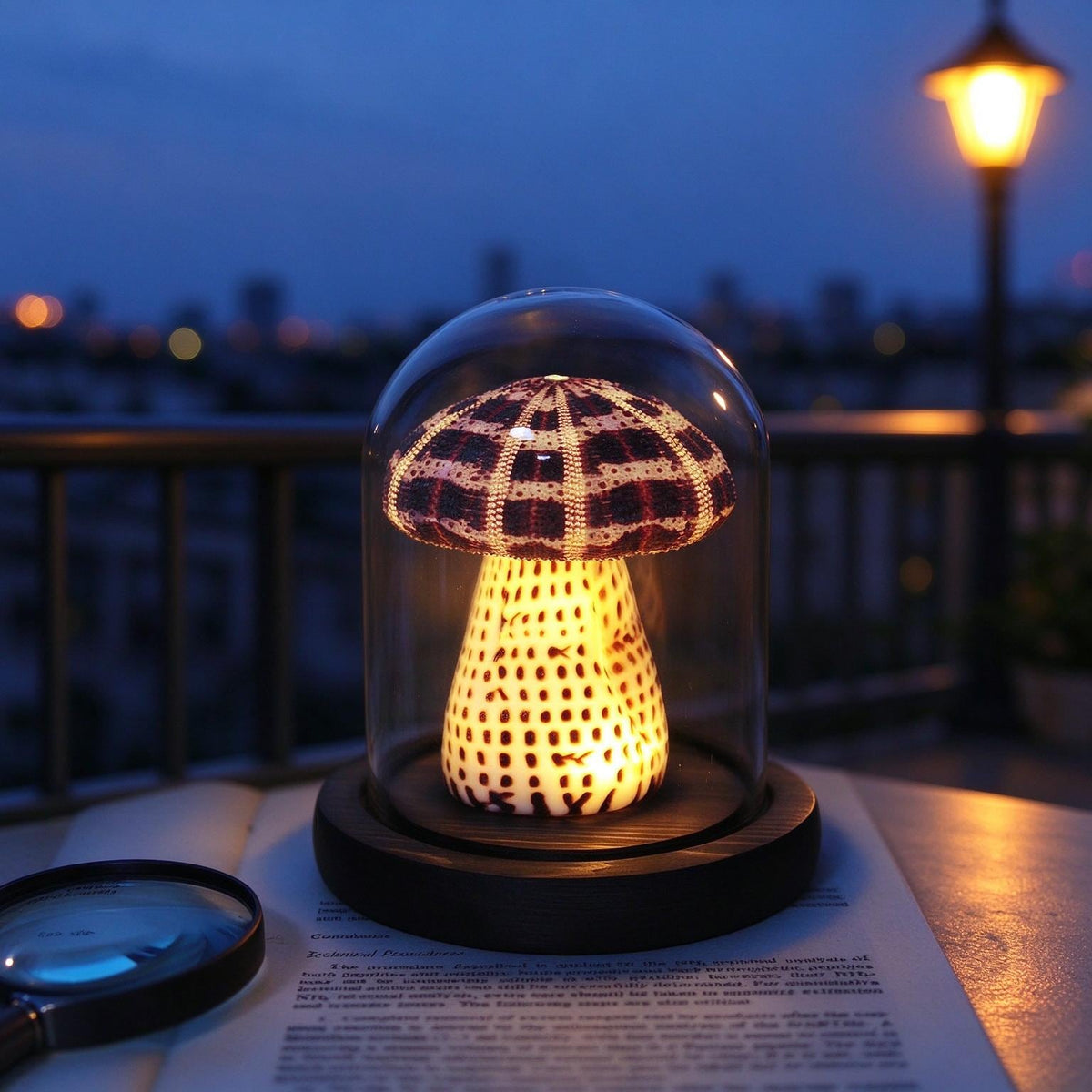 DIY Mushroom Night Light Kit Conch Shell Sea Urchin Desk Lamp Gift