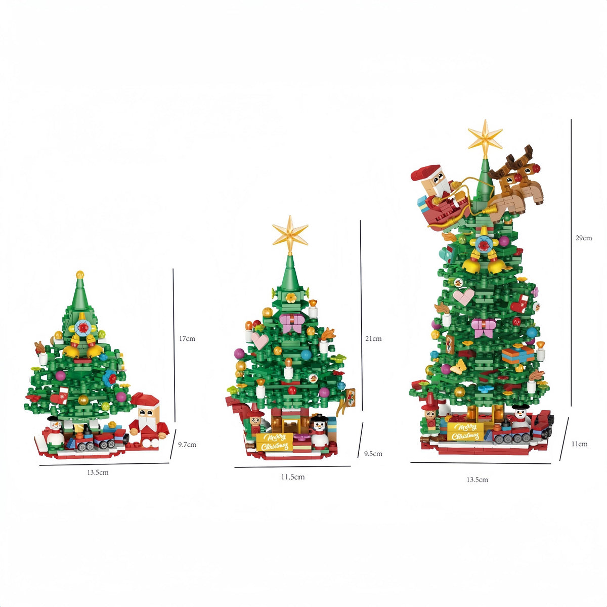 Christmas Tree Building Block Advent Calendar 24‑Day Countdown Surprise Decor Kit