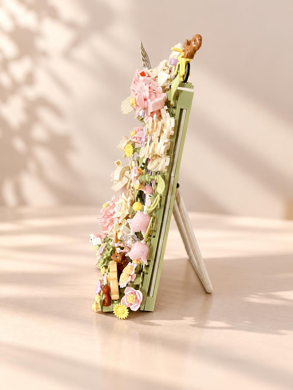 DIY Floral Building Block Photo Frame Kit, 3D Flower Bouquet Craft Project
