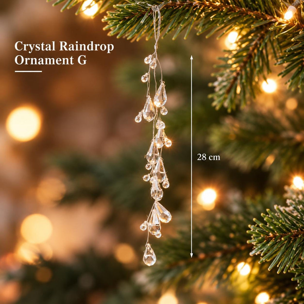 Crystal Christmas Ornaments, Snowflake & Icicle Hanging Decorations, Suncatcher, Holiday Home Decor, Xmas Gift