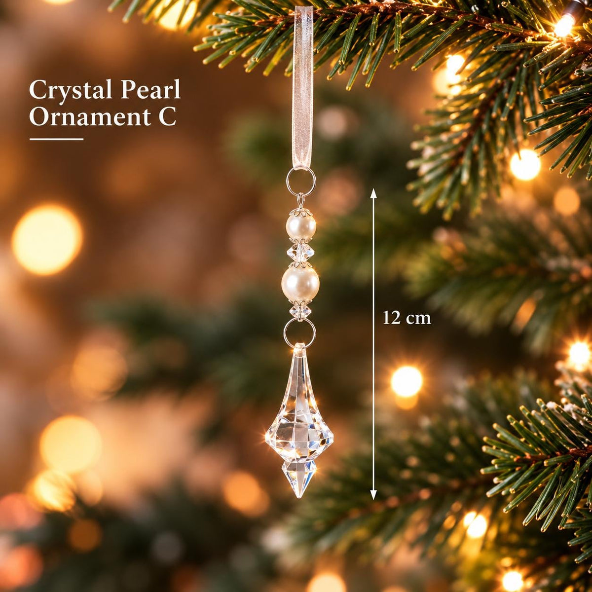 Crystal Christmas Ornaments, Snowflake & Icicle Hanging Decorations, Suncatcher, Holiday Home Decor, Xmas Gift