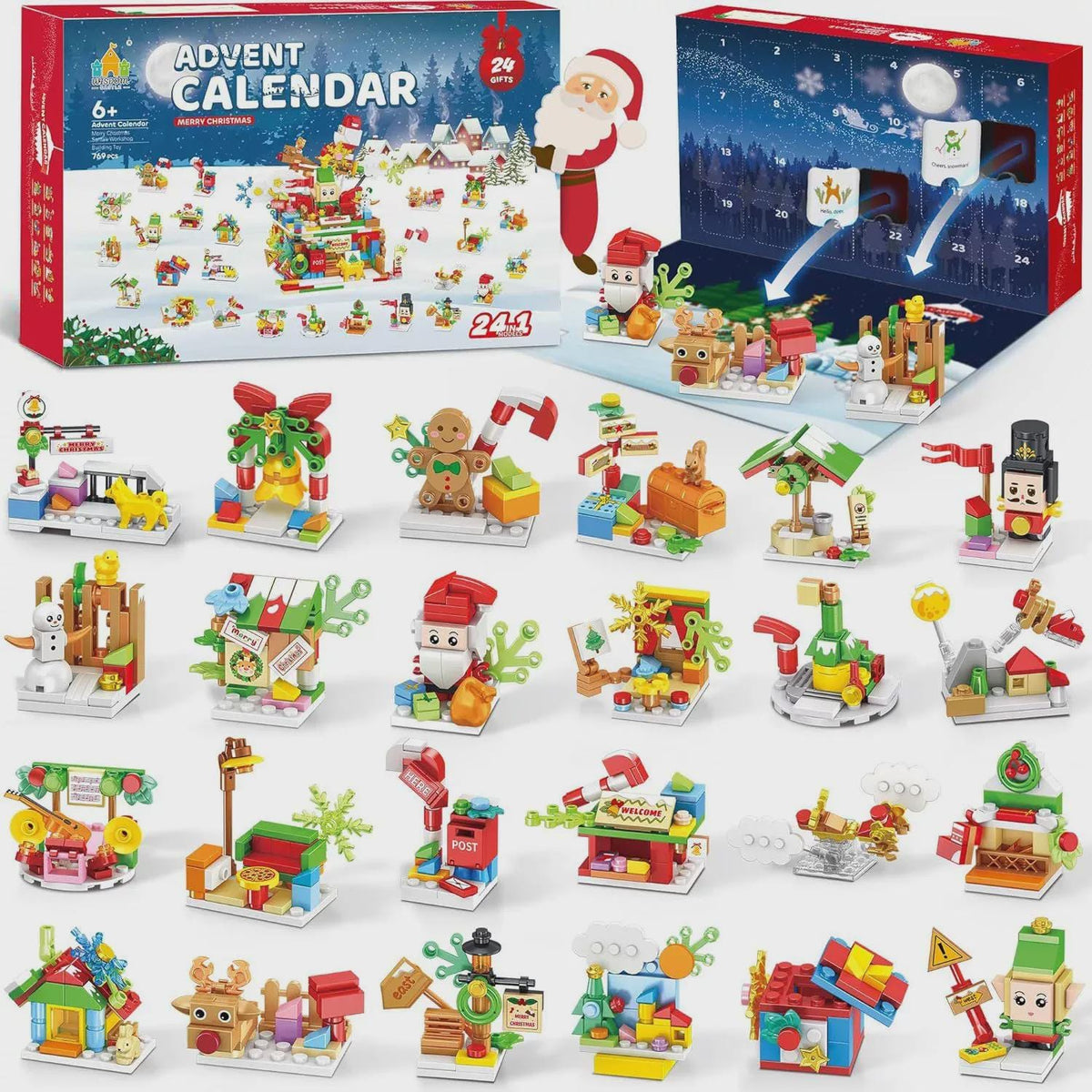 Christmas Advent Calendar Gem Digging Kit 24 Days Mineral Excavation Surprise Toy
