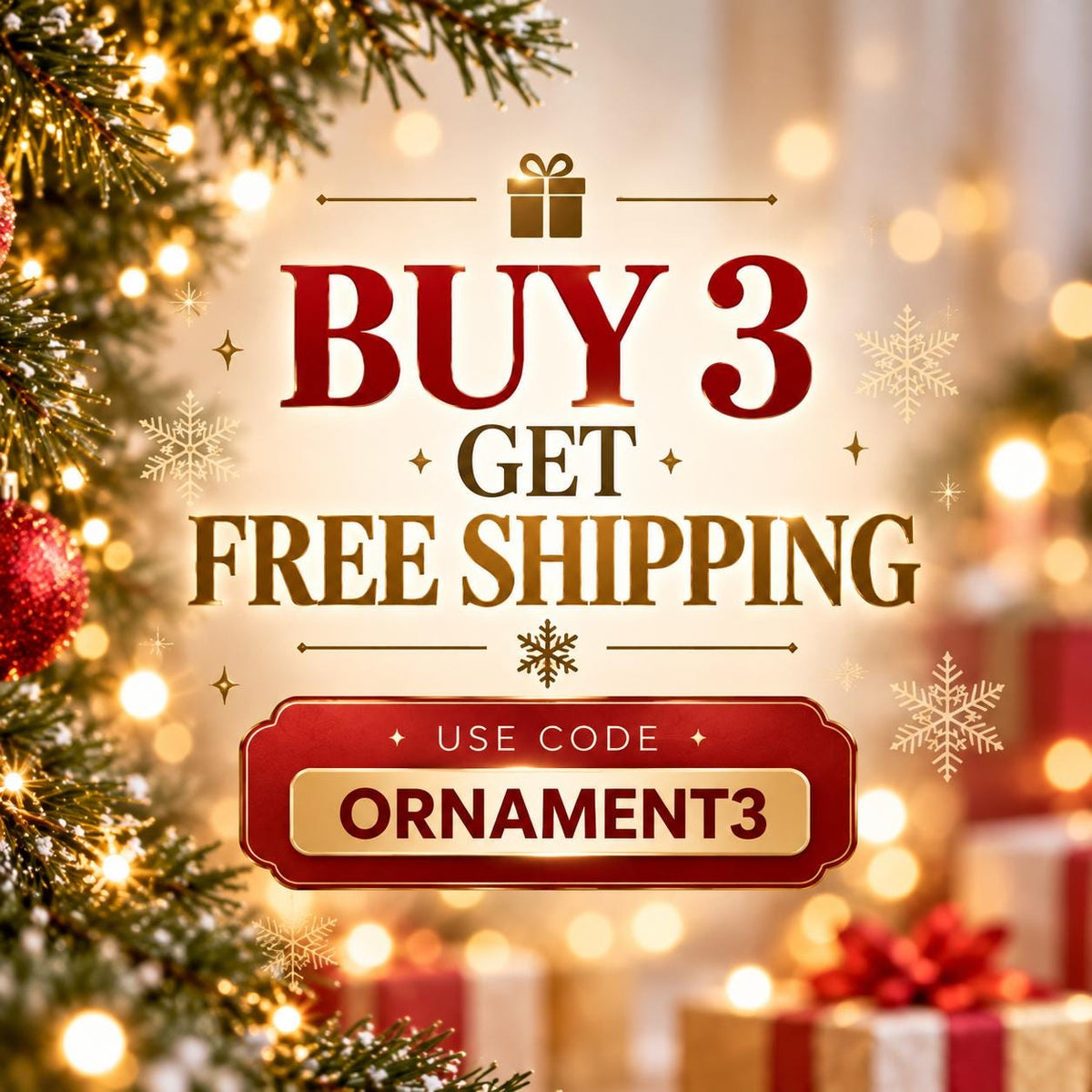 Crystal Look Christmas Ornaments, Acrylic Snowflakes, Icicles and Gold Hanging Decorations for Festive Trees