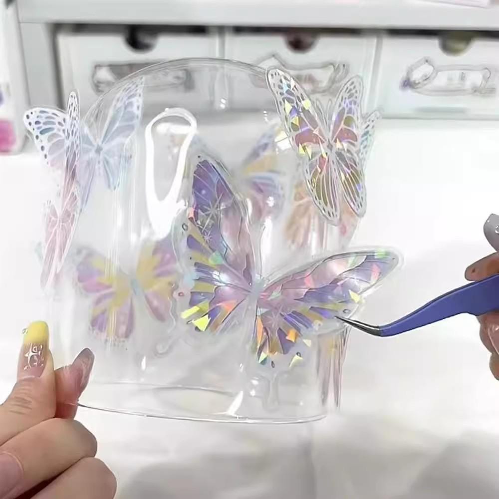 DIY Colorful Butterfly Night Light Hand‑Assembled Acrylic Tabletop Home Lamp Ornament