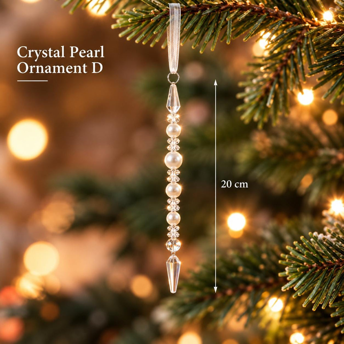 Crystal Christmas Ornaments, Snowflake & Icicle Hanging Decorations, Suncatcher, Holiday Home Decor, Xmas Gift