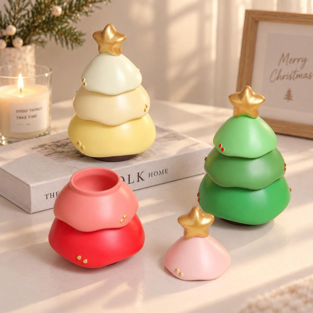 Christmas Tree Jewelry Box, 3 Tier Ring Storage, Festive Trinket Organizer